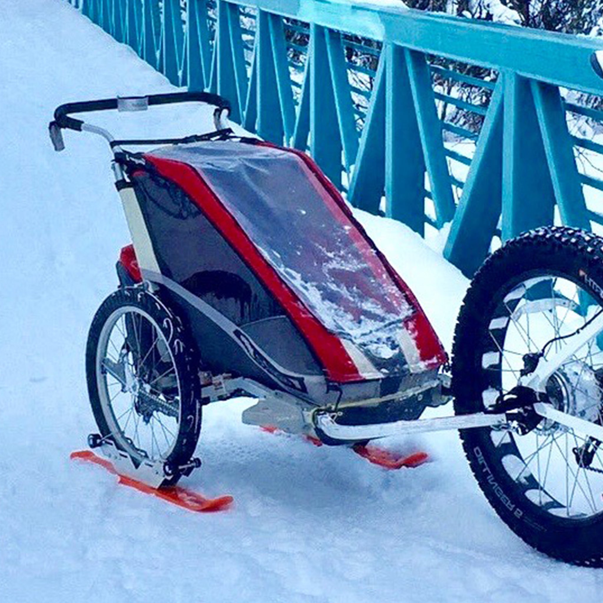 BIKE TRAILER SKIS